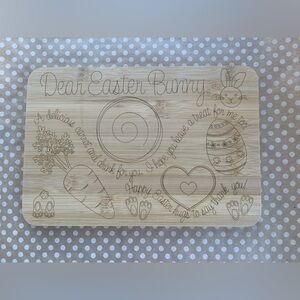 Easter Bunny Engraved Bamboo Board